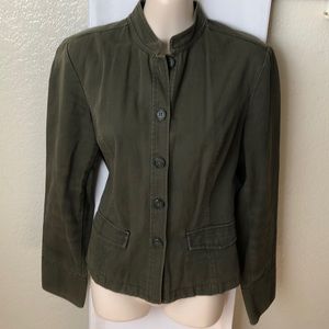 EUC Anthropologie Moth Green Utility Jacket Boho